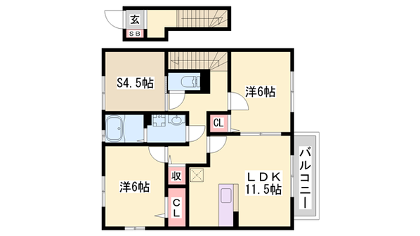 ハイムエルピスⅢの物件間取画像